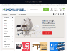 Tablet Screenshot of foldingchairsandtables.com